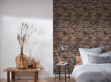 Galerie BB51116 The Bricks And More Brickshire Residents Motif Bronze Brown Wallpaper BB51116 Bronze Brown Wallpaper