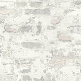 Galerie BB51119 The Bricks And More Industrial Chic Motif Silver Grey Wallpaper BB51119 Silver Grey Wallpaper