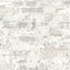 Galerie BB51119 The Bricks And More Industrial Chic Motif Silver Grey Wallpaper BB51119 Silver Grey Wallpaper
