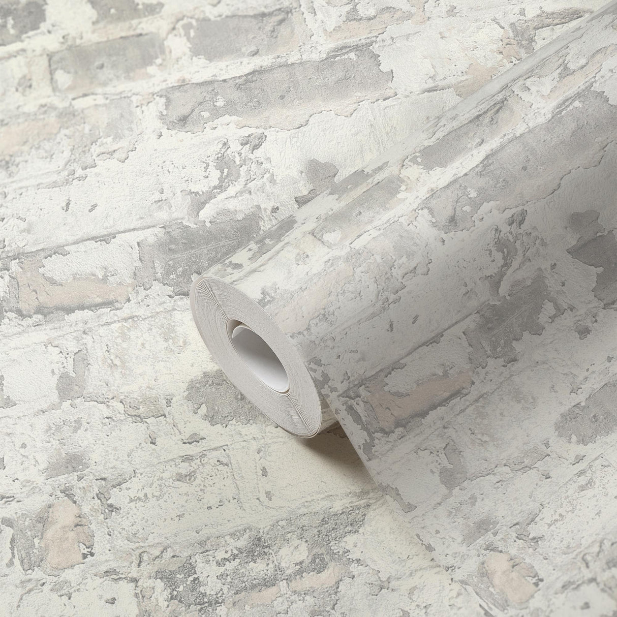 Galerie BB51119 The Bricks And More Industrial Chic Motif Silver Grey Wallpaper BB51119 Silver Grey Wallpaper