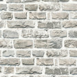 Galerie BB51122 The Bricks And More Stone Symphony Motif Silver Grey Wallpaper BB51122 Silver Grey Wallpaper