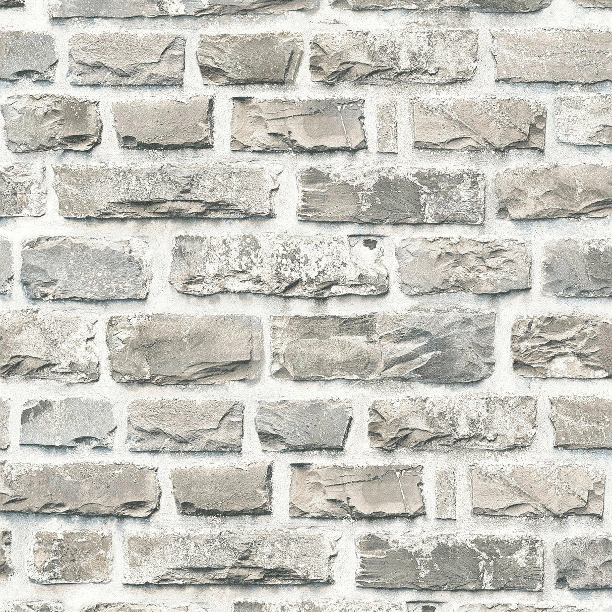 Galerie BB51122 The Bricks And More Stone Symphony Motif Silver Grey Wallpaper BB51122 Silver Grey Wallpaper