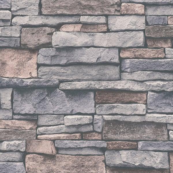 Galerie BB51132 Sandstone Splendour Motif Silver Grey Wallpaper