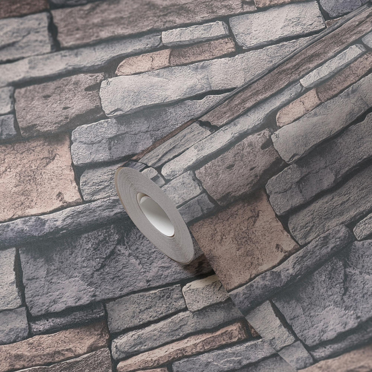 Galerie BB51132 The Bricks And More Sandstone Splendour Motif Silver Grey Wallpaper BB51132 Silver Grey Wallpaper