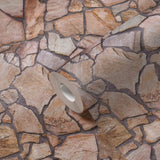 Galerie BB51136 The Bricks And More Claystone Cottage Motif Beige Wallpaper BB51136 Beige Wallpaper