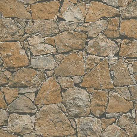 Galerie BB51138 Claystone Cottage Motif Bronze Brown Wallpaper