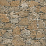 Galerie BB51138 The Bricks And More Claystone Cottage Motif Bronze Brown Wallpaper BB51138 Bronze Brown Wallpaper