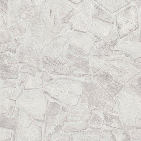 Galerie BB51139 Petrified Paradise Motif White Wallpaper