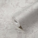 Galerie BB51139 The Bricks And More Petrified Paradise Motif White Wallpaper BB51139 White Wallpaper