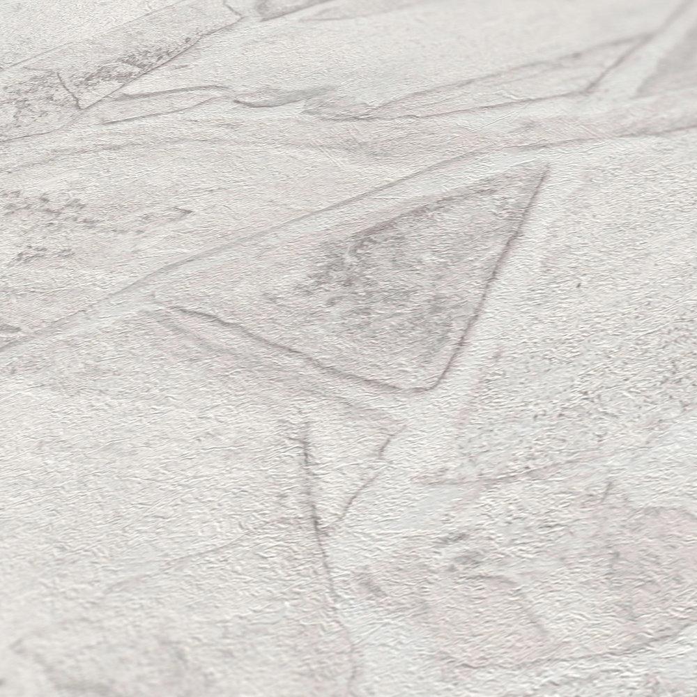Galerie BB51139 The Bricks And More Petrified Paradise Motif White Wallpaper BB51139 White Wallpaper