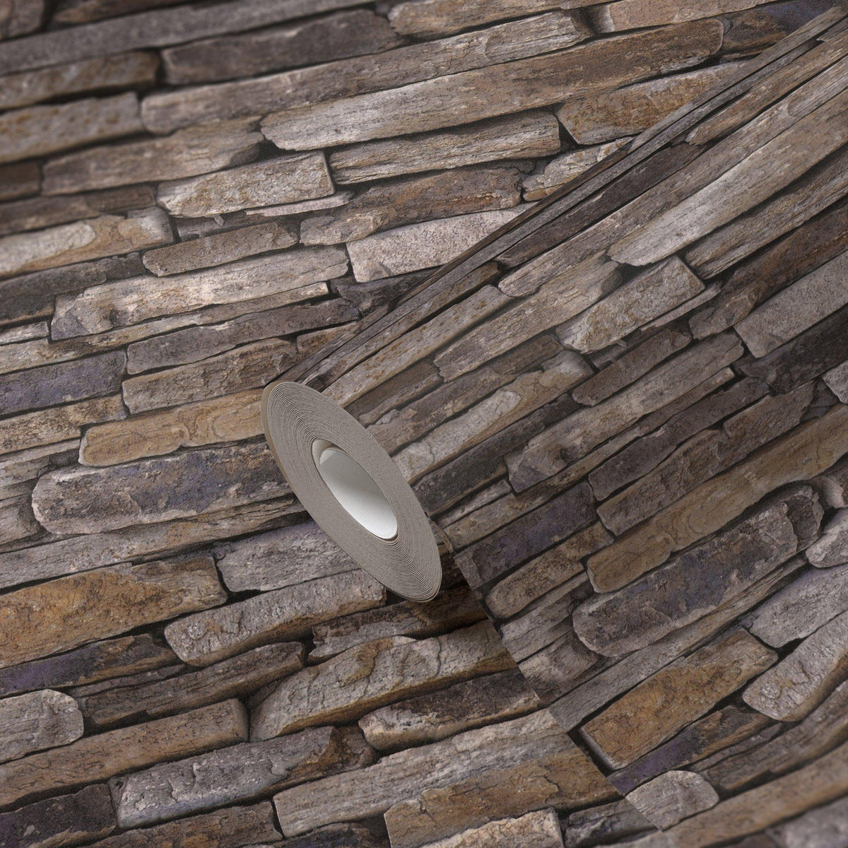 Galerie BB51145 The Bricks And More Rocky Retreat Motif Bronze Brown Wallpaper BB51145 Bronze Brown Wallpaper
