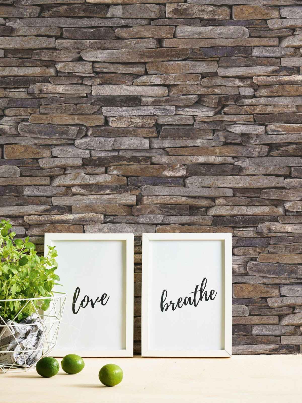 Galerie BB51145 The Bricks And More Rocky Retreat Motif Bronze Brown Wallpaper BB51145 Bronze Brown Wallpaper