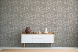 Galerie BB51140 The Bricks And More Petrified Paradise Motif Silver Grey Wallpaper BB51140 Silver Grey Wallpaper