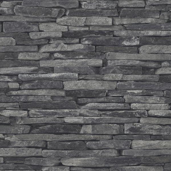 Galerie BB51146 Rocky Retreat Motif Silver Grey Wallpaper