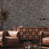 Galerie BB51146 The Bricks And More Rocky Retreat Motif Silver Grey Wallpaper BB51146 Silver Grey Wallpaper