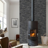 Galerie BB51146 The Bricks And More Rocky Retreat Motif Silver Grey Wallpaper BB51146 Silver Grey Wallpaper