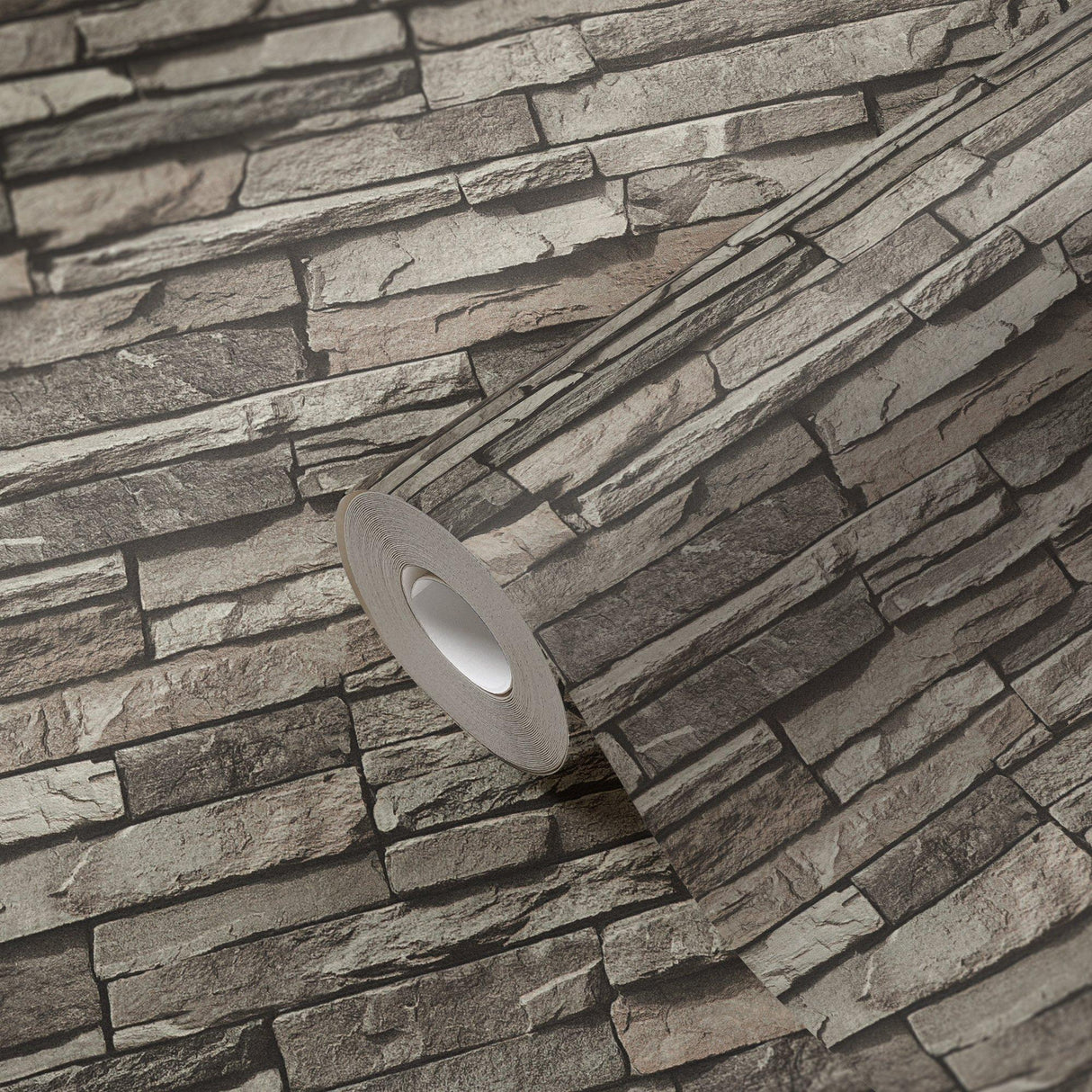 Galerie BB51148 The Bricks And More Graceful Granite Motif Silver Grey Wallpaper BB51148 Silver Grey Wallpaper