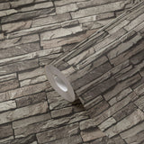 Galerie BB51148 The Bricks And More Graceful Granite Motif Silver Grey Wallpaper BB51148 Silver Grey Wallpaper