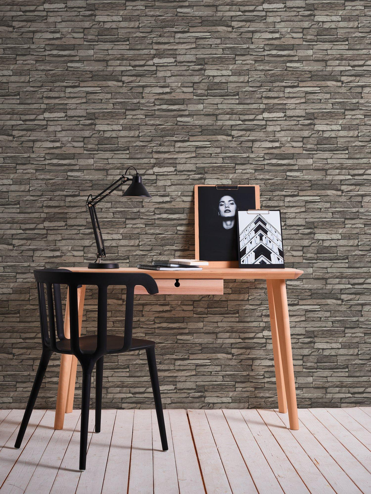 Galerie BB51148 The Bricks And More Graceful Granite Motif Silver Grey Wallpaper BB51148 Silver Grey Wallpaper