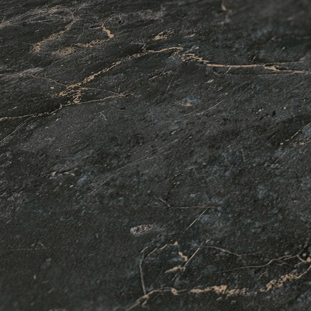 Galerie BB51155 The Bricks And More Luxurious Marble Motif Black Wallpaper BB51155 Black Wallpaper