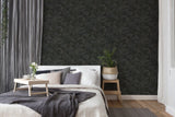 Galerie BB51155 The Bricks And More Luxurious Marble Motif Black Wallpaper BB51155 Black Wallpaper