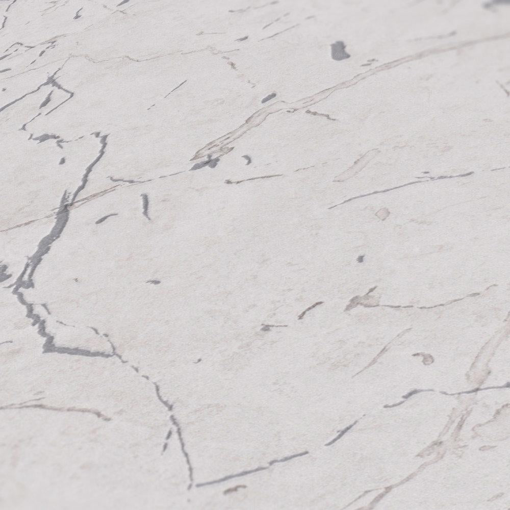 Galerie BB51156 The Bricks And More Luxurious Marble Motif Silver Grey Wallpaper BB51156 Silver Grey Wallpaper