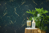 Galerie BB51158 The Bricks And More Luxurious Marble Motif Green Wallpaper BB51158 Green Wallpaper