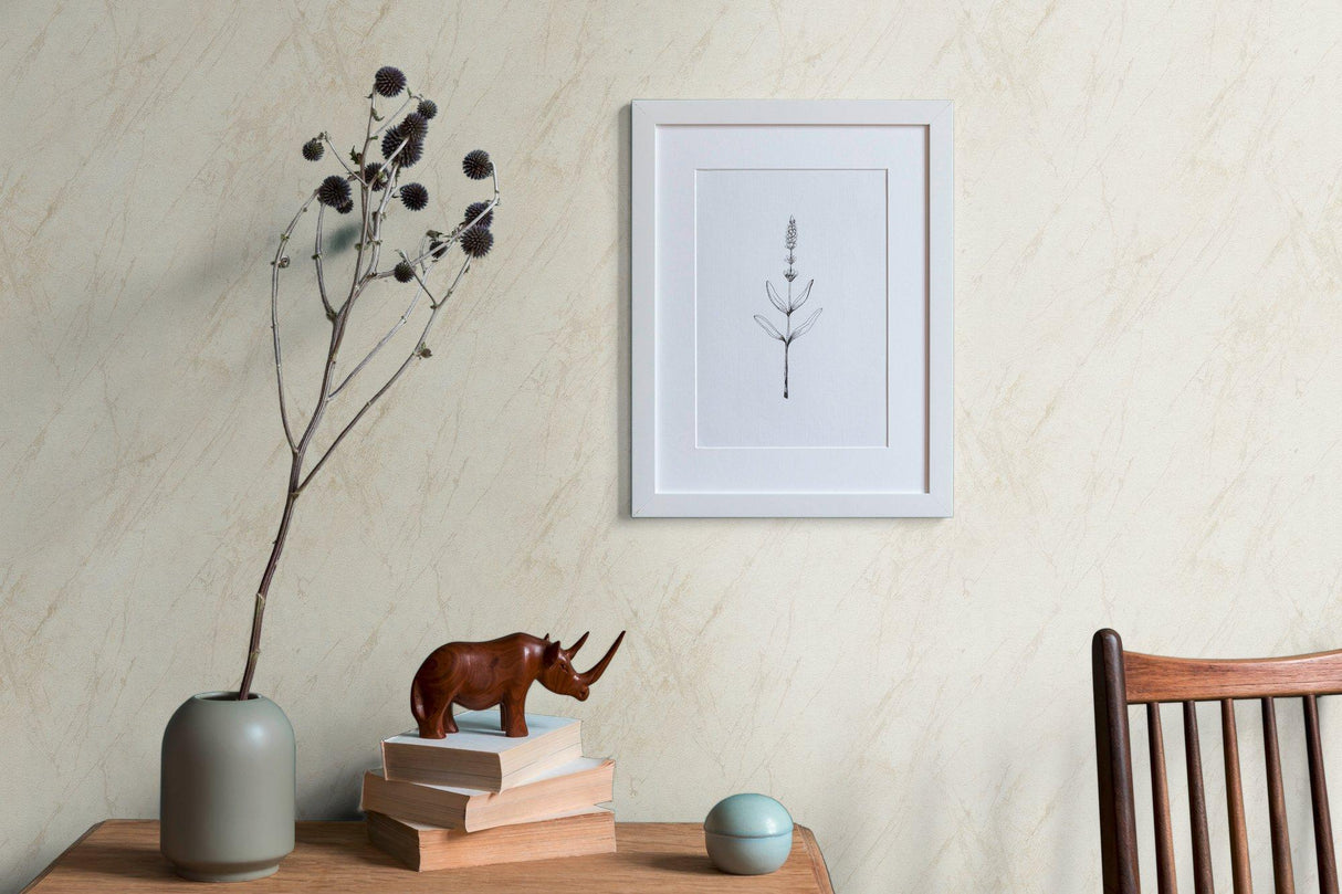 Galerie BB51163 The Bricks And More Luxurious Marble Motif Cream Wallpaper BB51163 Cream Wallpaper