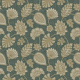 Galerie DWP0351-01 Flower Fan Green Wallpaper