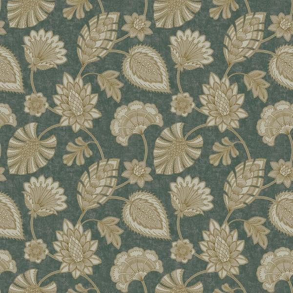 Galerie DWP0351-01 Flower Fan Green Wallpaper