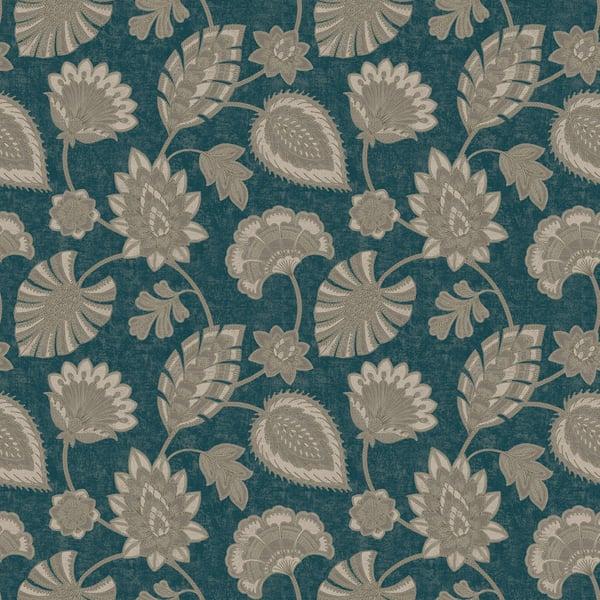 Galerie DWP0351-05 Flower Fan Blue Wallpaper