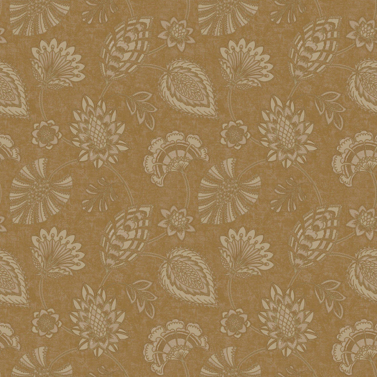 Galerie DWP0351-07 Elegance Flower Fan Bronze Brown Wallpaper DWP0351-07 Bronze Brown Wallpaper