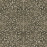 Galerie DWP0353-02 Elegance Floral Stripe Bronze Brown Wallpaper DWP0353-02 Bronze Brown Wallpaper