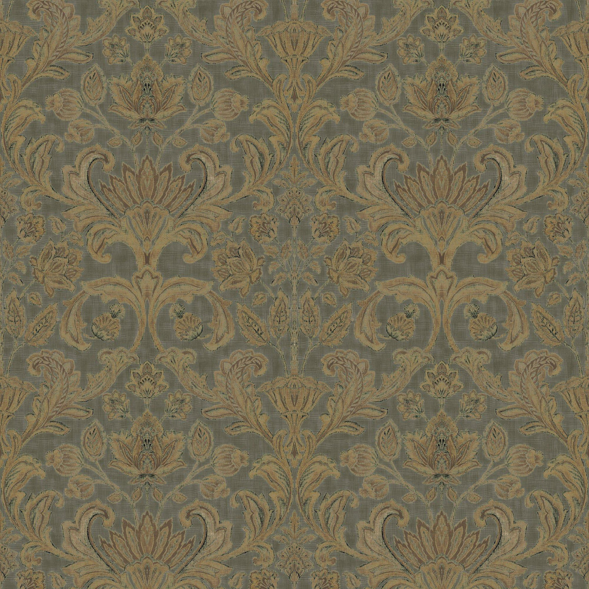 Galerie DWP0354-01 Elegance Damask Green Wallpaper DWP0354-01 Green Wallpaper