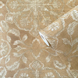 Galerie DWP0353-06 Elegance Floral Stripe Silver Grey Wallpaper DWP0353-06 Silver Grey Wallpaper