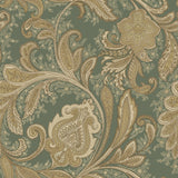 Galerie DWP0355-01 Elegance Paisley Green Wallpaper DWP0355-01 Green Wallpaper