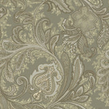 Galerie DWP0355-02 Elegance Paisley Silver Grey Wallpaper DWP0355-02 Silver Grey Wallpaper