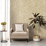 Galerie DWP0355-03 Elegance Paisley Beige Wallpaper DWP0355-03 Beige Wallpaper