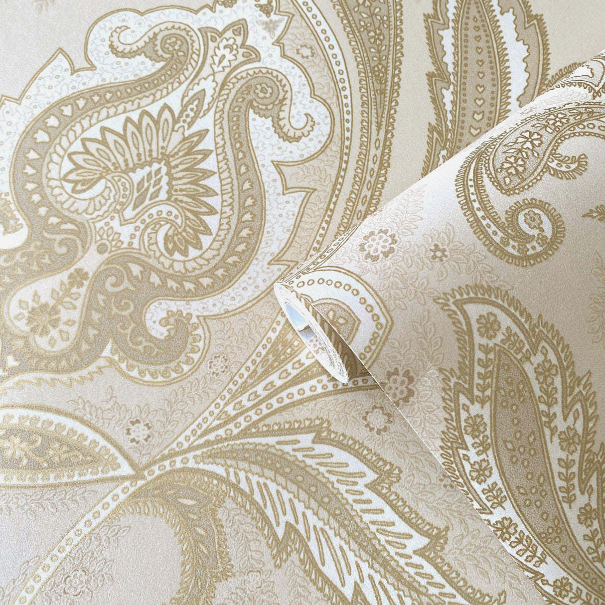 Galerie DWP0355-03 Elegance Paisley Beige Wallpaper DWP0355-03 Beige Wallpaper