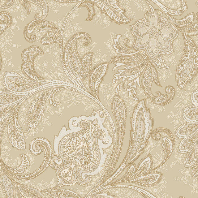 Galerie DWP0355-03 Elegance Paisley Beige Wallpaper DWP0355-03 Beige Wallpaper