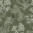 Galerie DWP0361-01 Floating Foliage Green Wallpaper