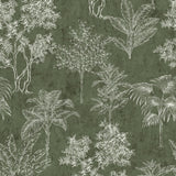 Galerie DWP0361-01 Zen Floating Foliage Green Wallpaper DWP0361-01 Green Wallpaper