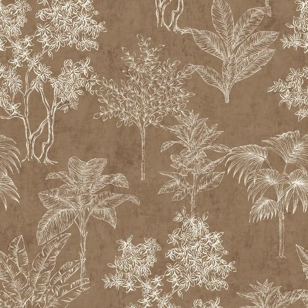 Galerie DWP0361-02 Floating Foliage Beige Wallpaper