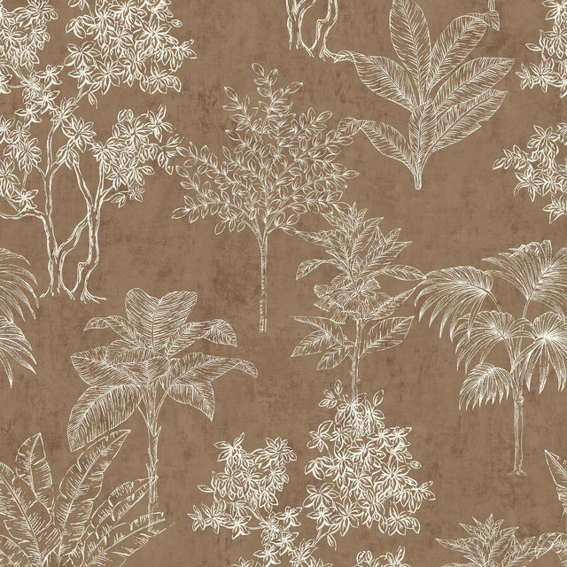 Galerie DWP0361-02 Zen Floating Foliage Beige Wallpaper DWP0361-02 Beige Wallpaper