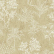 Galerie DWP0361-03 Zen Floating Foliage Bronze Brown Wallpaper DWP0361-03 Bronze Brown Wallpaper