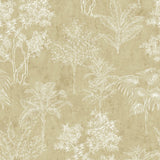 Galerie DWP0361-03 Zen Floating Foliage Bronze Brown Wallpaper DWP0361-03 Bronze Brown Wallpaper
