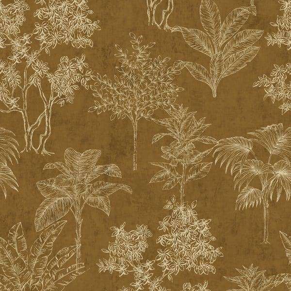 Galerie DWP0361-04 Floating Foliage Gold Wallpaper