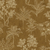 Galerie DWP0361-04 Zen Floating Foliage Gold Wallpaper DWP0361-04 Gold Wallpaper