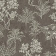 Galerie DWP0361-05 Zen Floating Foliage Silver Grey Wallpaper DWP0361-05 Silver Grey Wallpaper