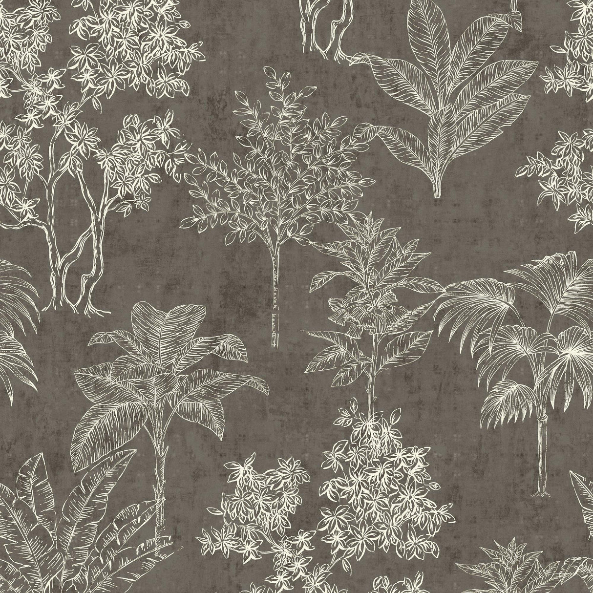 Galerie DWP0361-05 Zen Floating Foliage Silver Grey Wallpaper DWP0361-05 Silver Grey Wallpaper